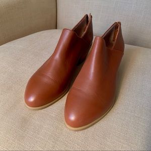 Anthropologie Brown Leather Booties